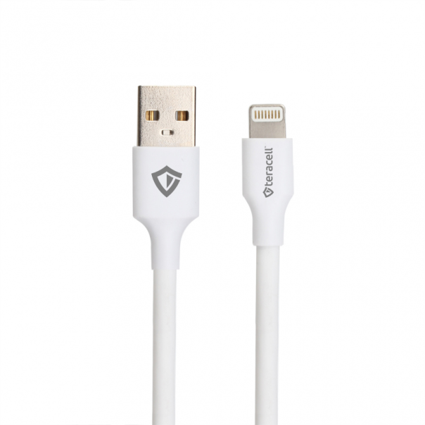 TERACELL Kućni punjač TC-04, QC PD, USB-PD 18W+18W, 36W (total) sa lightning kablom, bela - 209044