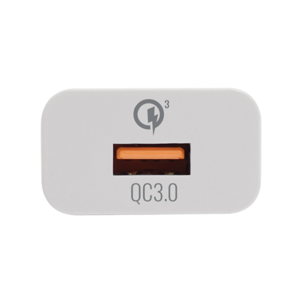 Kućni punjač Teracell Evolution DLS-TC01 Fast QC 3.0 18W sa kablom USB na Micro USB beli - 040641-1