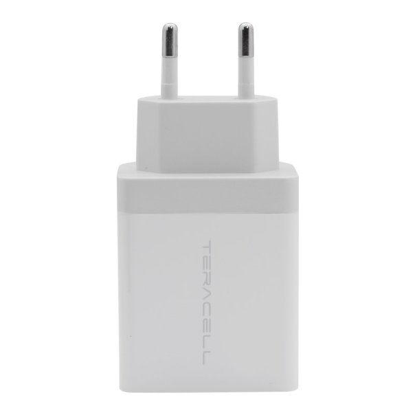 Kućni punjač Teracell Evolution DLS-TC04 Fast USB 2.4A + PD 30W max 3A beli - 040654