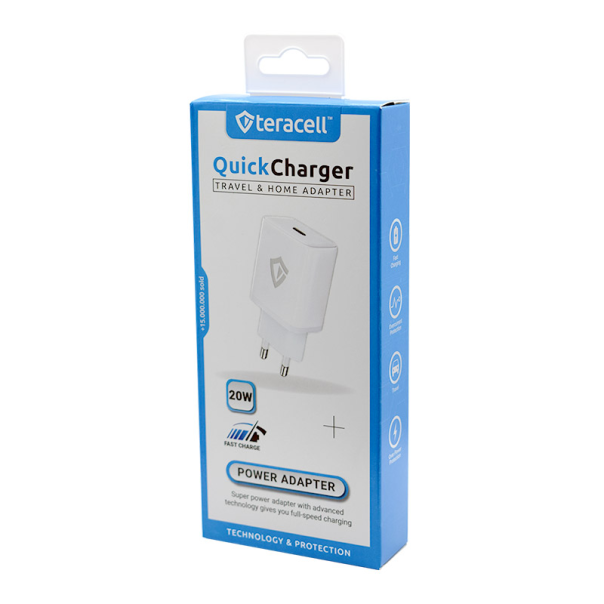Kućni punjač Teracell TC-07 PD 20W beli - 055836