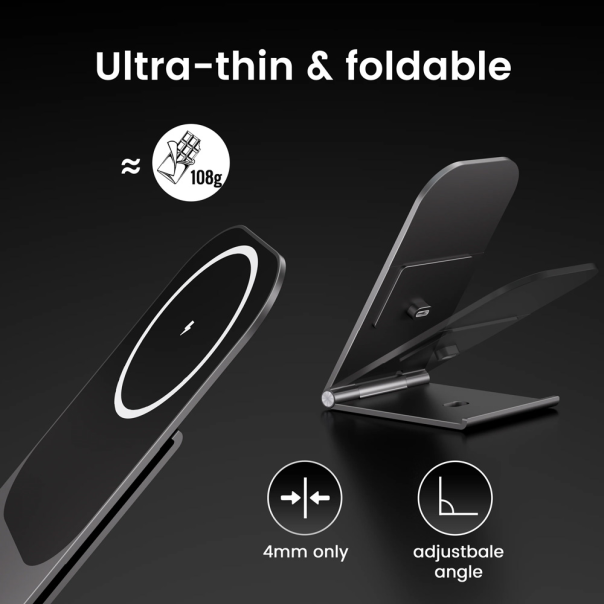 Kućni punjač Wireless 15W crni - 214213-1