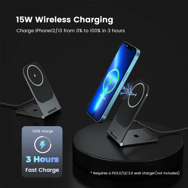 Kucni punjac Wireless 15W crni - 214213