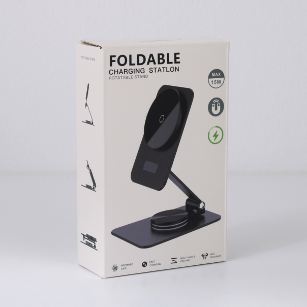 Kućni punjač Wireless 15W rotirajuci beli - 214212-1