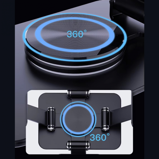 Kucni punjac Wireless 15W rotirajuci crni - 217368