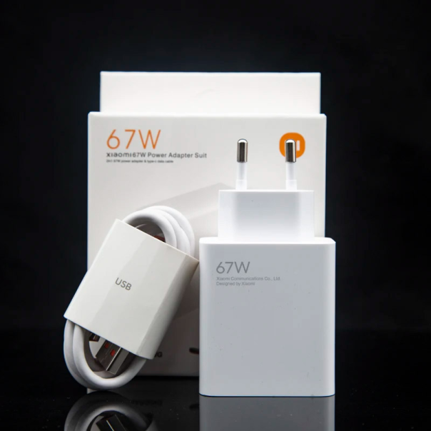 Kućni punjač Xiaomi PD 67W sa Type-C kablom beli EU - 603462