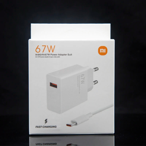 Kućni punjač Xiaomi PD 67W sa Type-C kablom beli EU - 603462