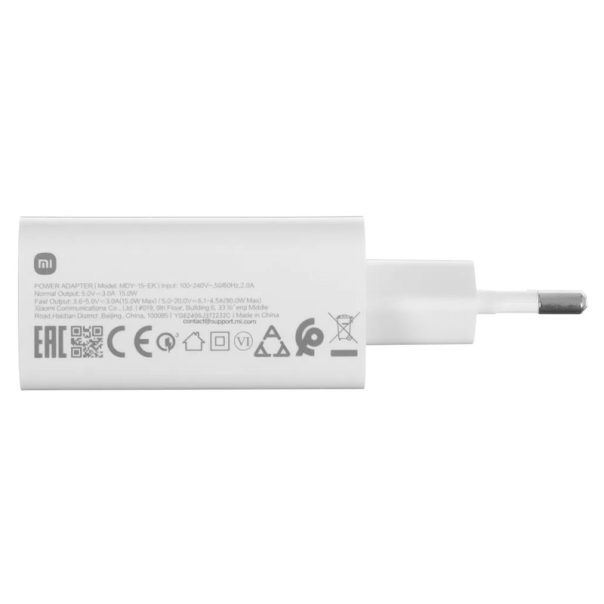 Kućni punjač Xiaomi PD 90W beli (Bulk) - 619004