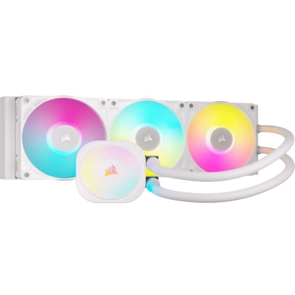 CORSAIR Kuler sa vodenim hlađenjem iCUE Link Titan 360 RX RGB/AIO/360mm, bela - CW-9061021-WW