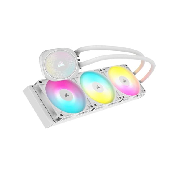 CORSAIR Kuler za CPU sa vodenim hlađenjem 360mm Nautilus 360 ARGB, bela - CW-9060095-WW