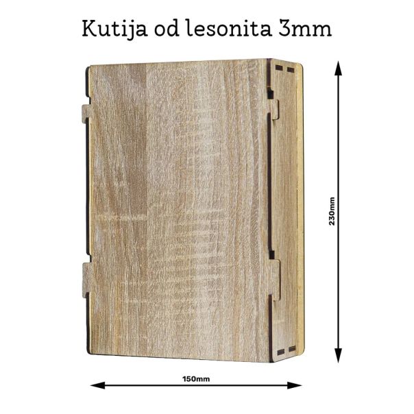 INFINITY DEKOR Slavski poklon set Sveti Dimitrije - Mitrovdan, sa 2 čašice (rakija nije uključena) - 2012-1-1