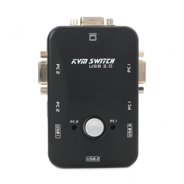 KVM switch 2 PC-a na isti monitor,miš,tastaturu JWD-SP27 bez kablova - 89529