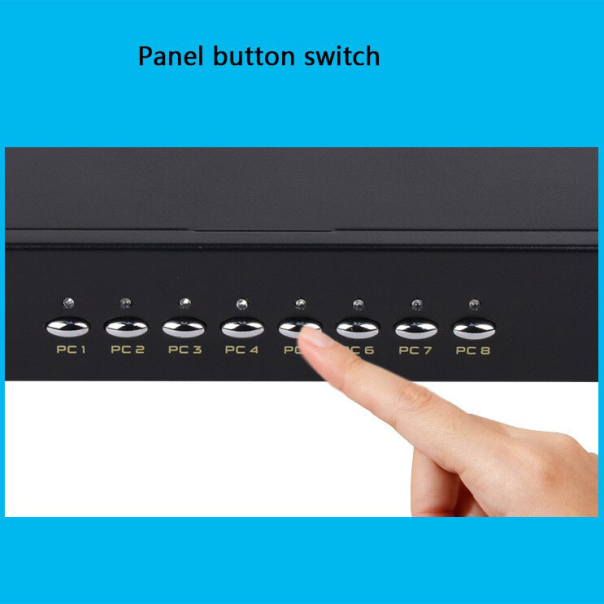 KVM switch 8 PC-a na isti monitor,miš,tastaturu JWD-SP27 - 88948