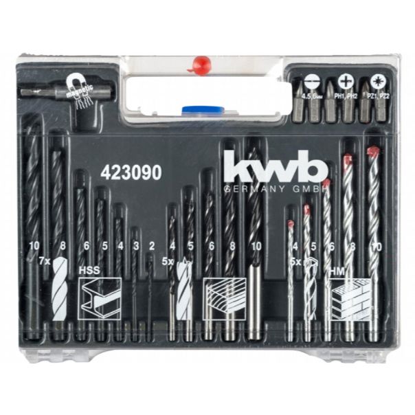 KWB Set pribora - bitovi, burgije i tiplovi, 300 delova - KWB49423090