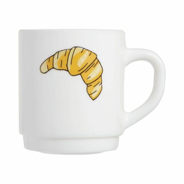 LUMINARC Šolja 220ml Pop Gourma croissant, bela - Q5186