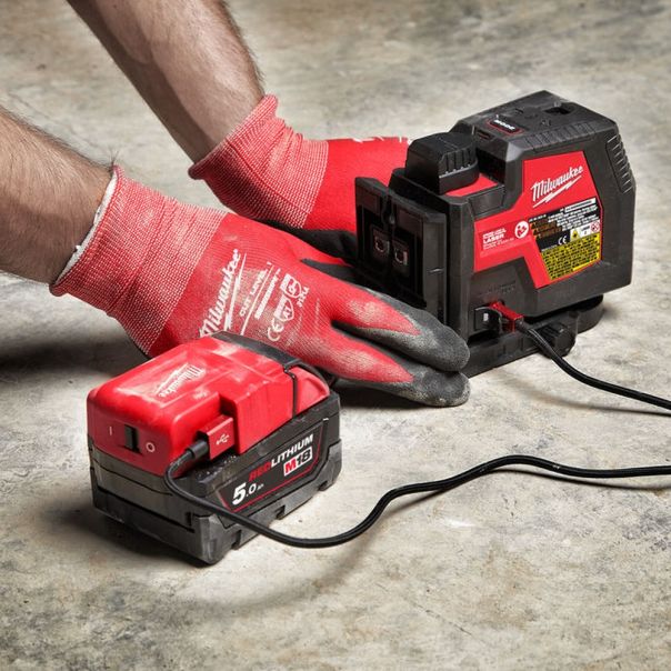 MILWAUKEE USB Punjivi 3D zeleni laser 30m - L4CLLP-301C - 4933478099