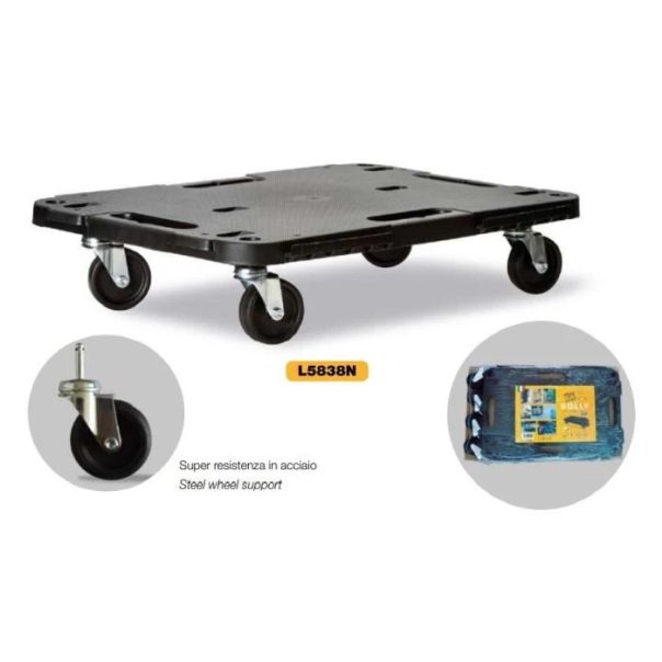 ARTPLAST Transportna platforma L5838N, 580 x 380 x 120 mm, do 543 kg nosivosti - L5838N-ART