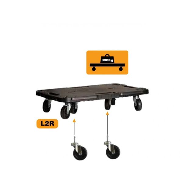 ARTPLAST Transportna platforma L5838N4A, 580 x 380 x 150 mm, do 800 kg nosivosti - L5838N4A-ART