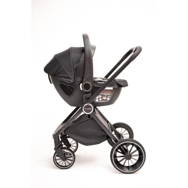 LA MAMA Kolica za bebe 3u1 Alvi, crna - LMALVIBLCK000
