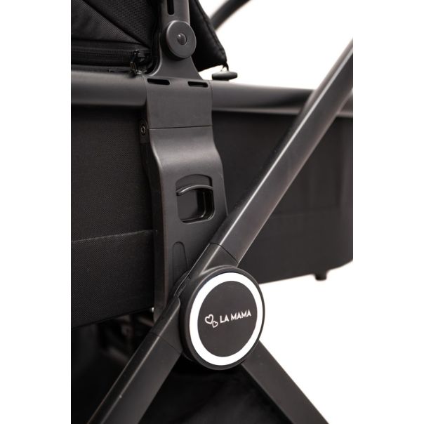 LA MAMA Kolica za bebe 3u1 Alvi, crna - LMALVIBLCK000