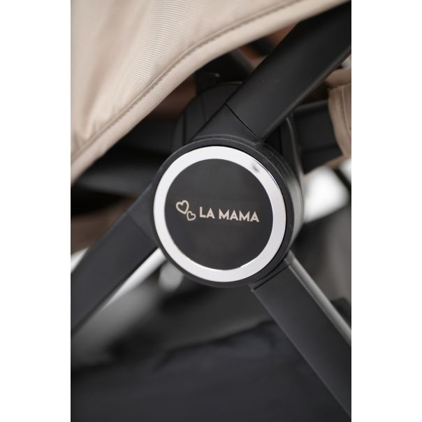 LA MAMA Kolica za bebe 3u1 Trio, siva - LMTRIOGREY000