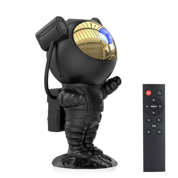 Lampa astronaut sa projektorom zvezdanog neba sa daljinskim crna - 609935
