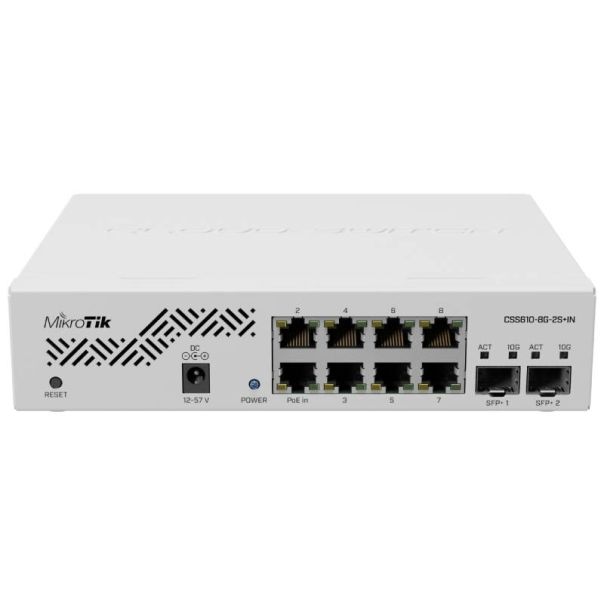 MIKROTIK upravljivi switch (CSS610-8G-2S+IN) SwOS Lite - LAN02750