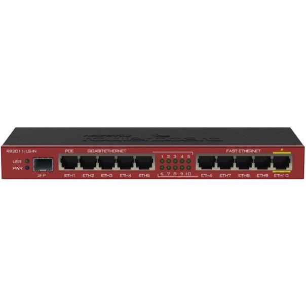 L011 Router MIKROTIK (RB2011iLS-IN) RouterOS L4, 2011iLS ruter sa kućištem - LAN03231