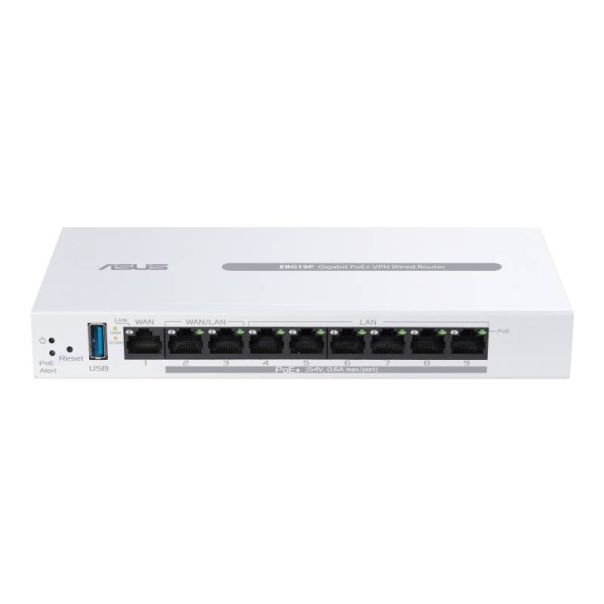 ASUS Ruter ExpertWiFi EBG19P Gigabit PoE+ VPN, bela - LAN03790