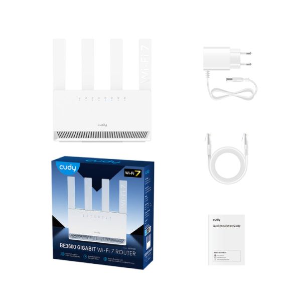 CUDY WR3600E BE3600 Gigabit Wi-Fi 7 Router - EP2179375
