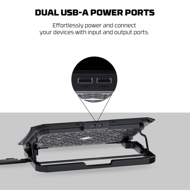 Laptop Cooler Fantech NC14 RGB crni - 220828