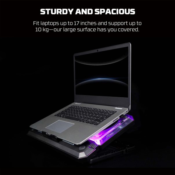 Laptop Cooler Fantech NC21 RGB crni - 221135