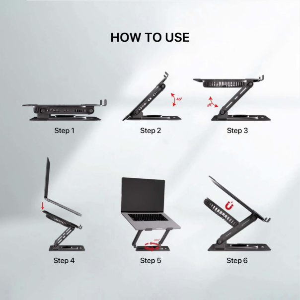 Laptop Cooler Fantech NC30 RGB sivi - 223724