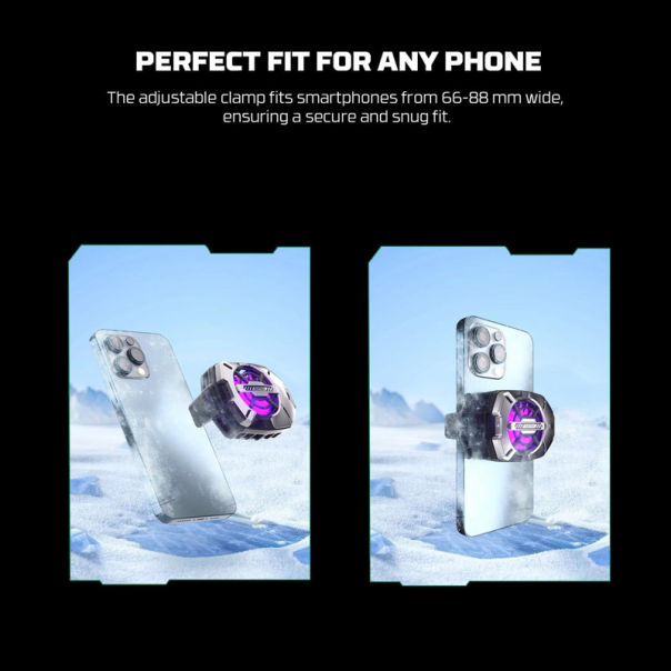 Cooler za telefon Fantech PC 10 glester RBG crni - G217309