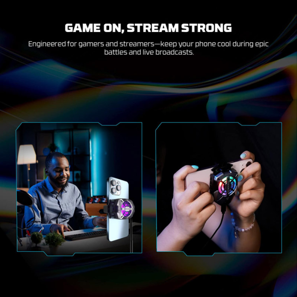 Cooler za telefon Fantech PC 10 glester RBG crni - G217309