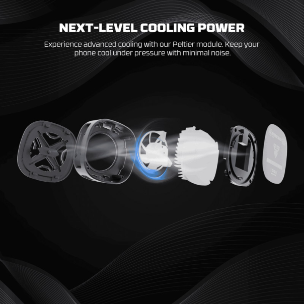 Cooler za telefon Fantech PCM10 GLESTER MAX RGB crni - G217310