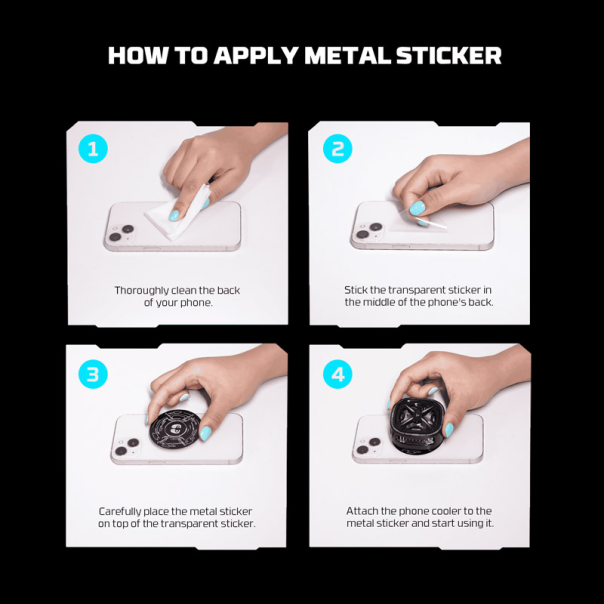 Cooler za telefon Fantech PCM10 GLESTER MAX RGB crni - G217310