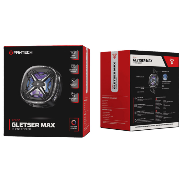 Cooler za telefon Fantech PCM10 GLESTER MAX RGB crni - G217310