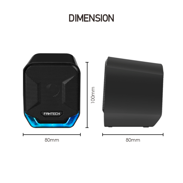 Laptop zvucnici Fantech GS202 Sonar crni - 74293-1-1-1-1-1