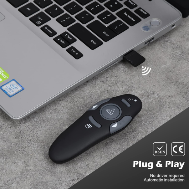 Laserski bezicni prezenter JWD Type 1 crni - 220857