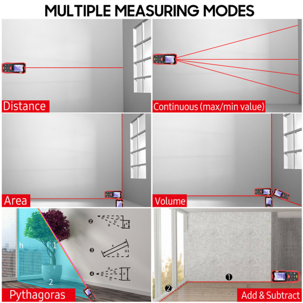 Laserski merac daljine UNI-T LM70A crveni - 209949-1