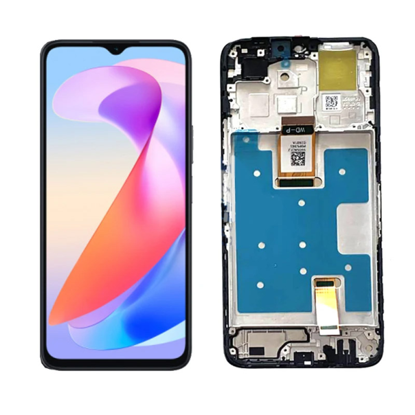 LCD za Honor X6a + touch screen crni WITH FRAME FULL ORG (CHINA) - E2413