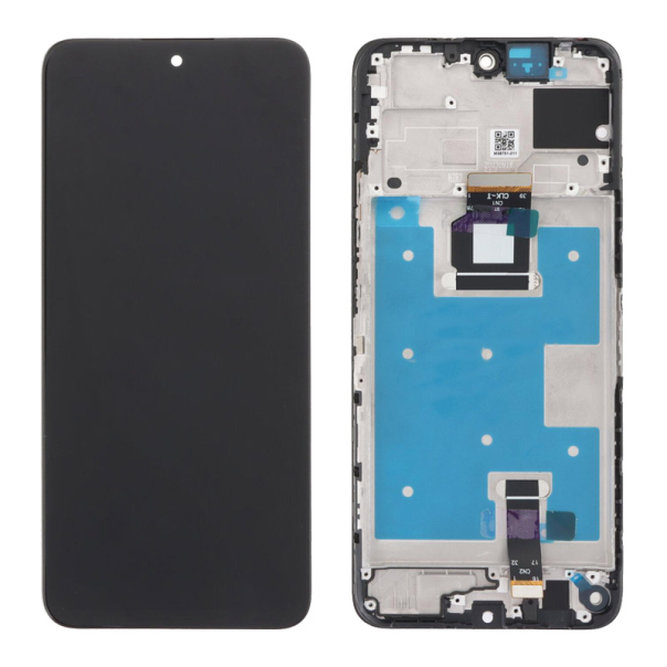 LCD za Honor X7b + touch screen WITH FRAME crni FULL ORG (CHINA) - E3071