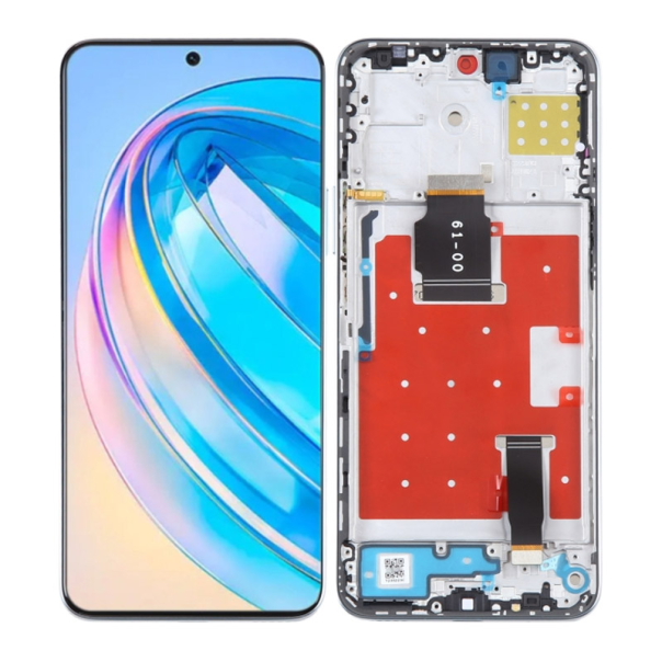 LCD za Honor X8a/ Honor 90 Lite + touch screen srebrni SA OKVIROM ORG - E3057