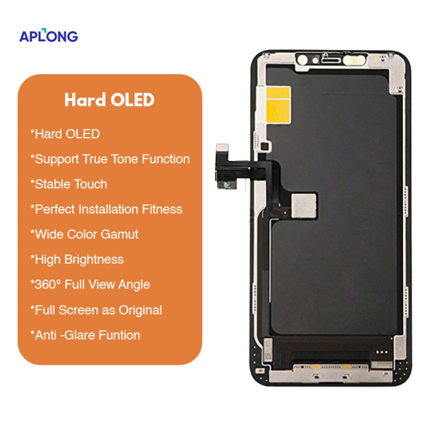 LCD za IPhone 11 Pro Max + touch screen crni APLONG (HARD OLED) - E819