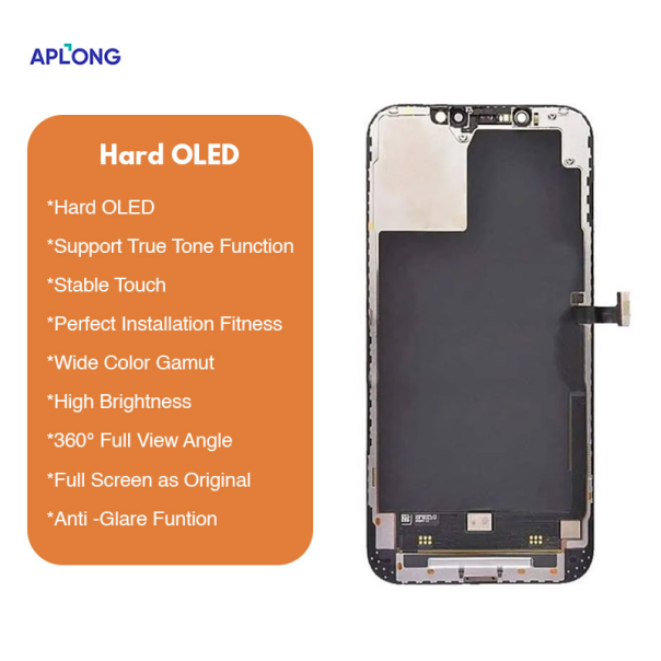 LCD za IPhone 12 Pro Max + touch screen crni APLONG (HARD OLED) - E822