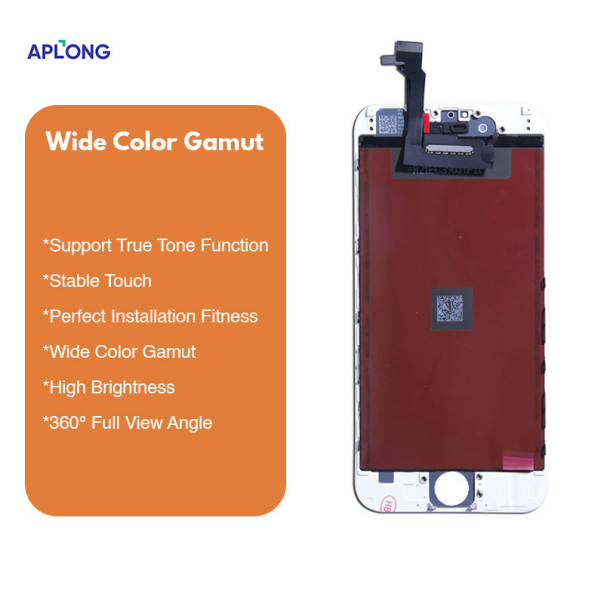 LCD za iPhone 6 + touch screen beli APLONG (Wide color gamut) - E789
