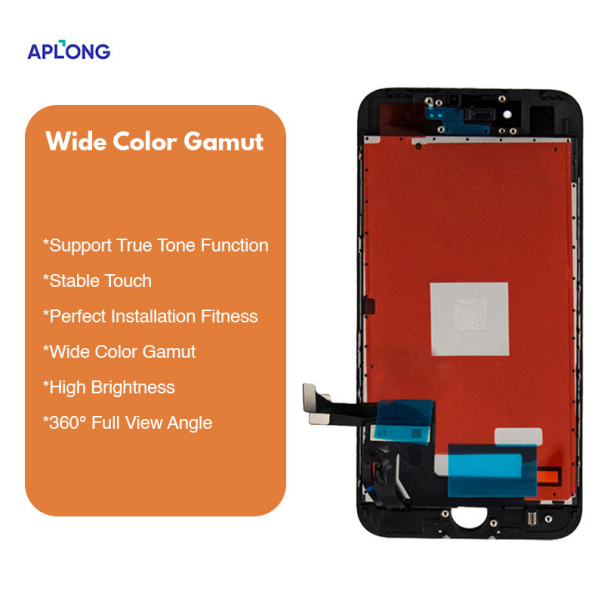 LCD za IPhone 7 + touch screen crni APLONG (Wide color gamut) - E796
