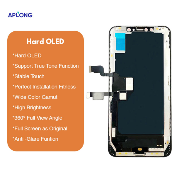 LCD za IPhone XS Max + touch screen crni APLONG (HARD OLED) - E817