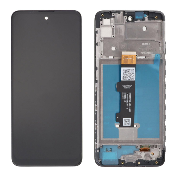 LCD za Motorola Moto E40 + touch screen crni WITH FRAME FULL ORG (China) - E3770