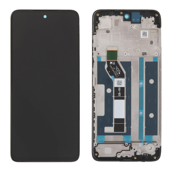 LCD za Motorola Moto G15 + touch screen crni WITH FRAME FULL ORG (CHINA) - E3986